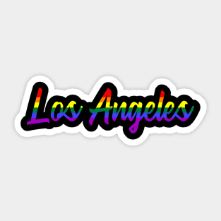 Los Angeles Gay Parade Rainbow Flag LGBT Pride Month Sticker